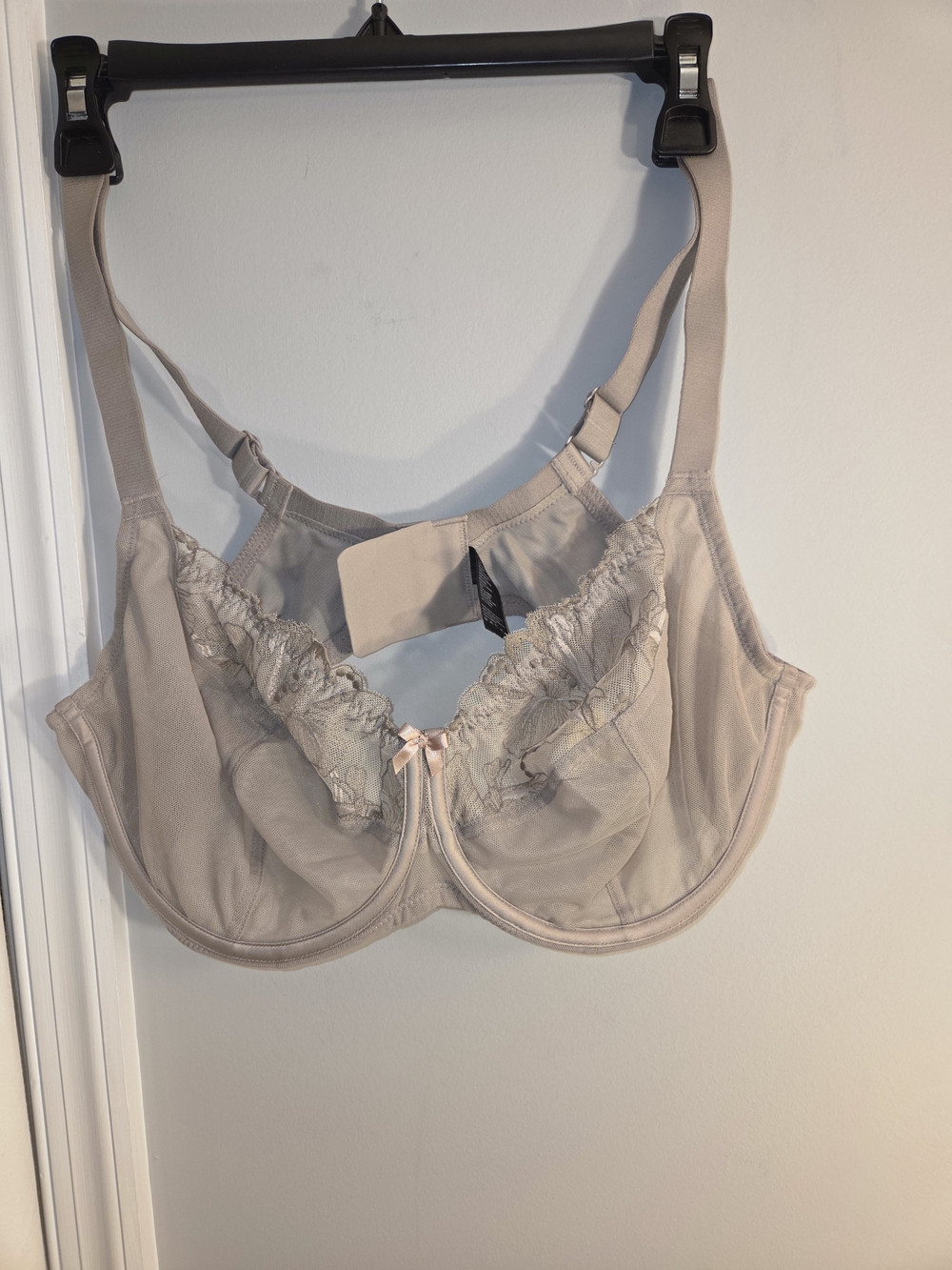 Understance Light Grey Penny FlexWire Unpadded Balconette Bra 38DD.